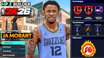 JA MORANT BUILD w/ NO WEAKNESSES is GAME BREAKING in NBA 2K26! BEST GUARD BUILD 2K26