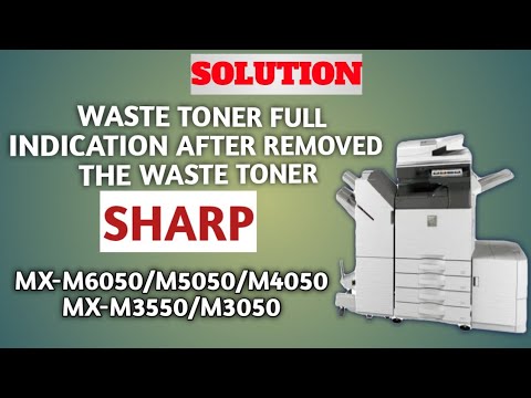 SHARP MX-5050 WASTE TONER REMOVE.