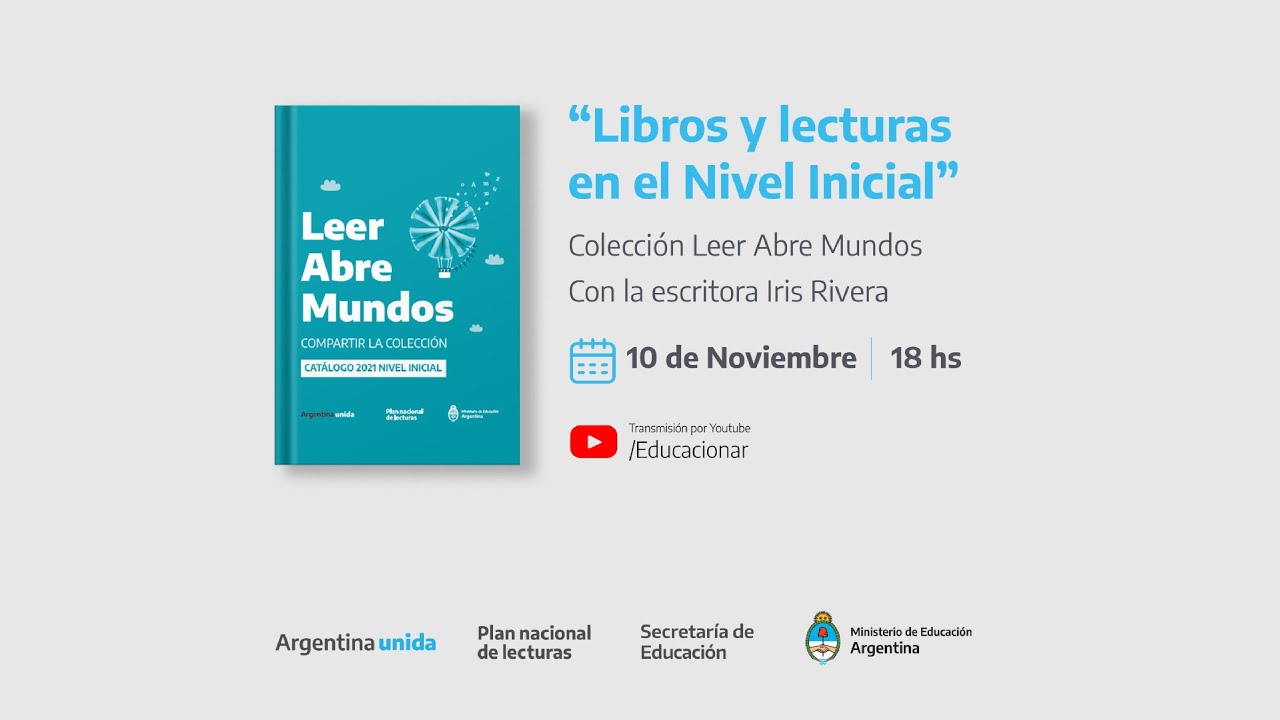 emparedado espiritual Están deprimidos Libros y lecturas en el nivel inicial - YouTube