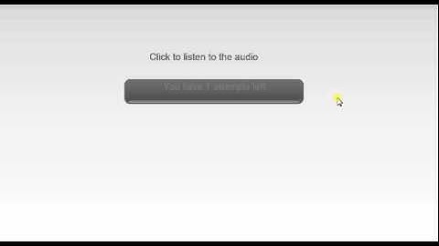 How to limit listening to an audio file in Adobe Captivate 8