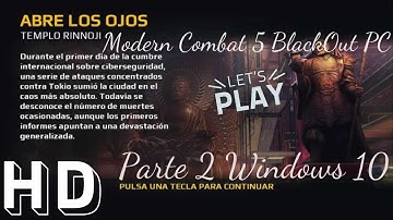 Modern Combat 5 BlackOut PC Windows 10 Gameplay #2
