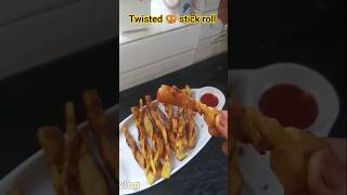 crispy twisted samosa stick 🥰😋 Easy evening snack recipes #viral #snacks #easyrecipe #eveningsnacks