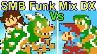 Friday Night Funkin' VS Super Mario Bros. Funk Mix DX FULL WEEK   Cutscenes (FNF Mod) (GF In Danger)