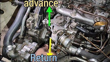 how to diesel pump timing advance setting - toyota 2c 3c fuel pump advance and return setting