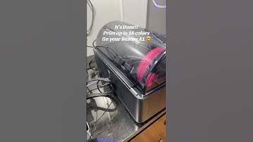 Upgraded my bamboo A1 to use the bamboo AMS 2 Pro system to print up to 16 colors!!