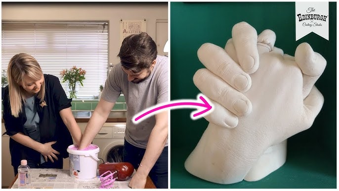 HomeBuddy Hand Casting Kit  Keepsake Hands Mold Kit with Powder Mixin