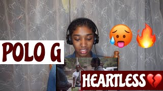 Polo G- “Heartless” (Official Music Video) REACTION