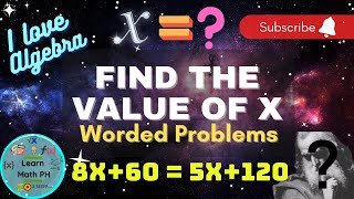 TAGALOG — Find the Value of x — Worded Problems — Learn Math PH w/ English Subtitles