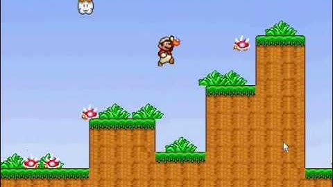 mario worker: youzaki tyrani: world 1: Grass world