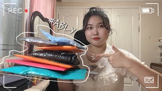 [방학Vlog] 에이블리 문구류 언박싱