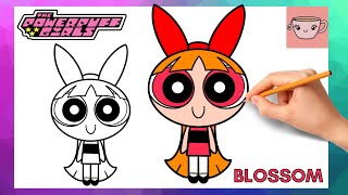 How To Draw Blossom - Powerpuff Girls | Cute Easy Drawing Tutorial screenshot 3