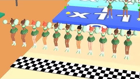‎Cheerleader Run 3d - All Levels Gameplay Android, iOS