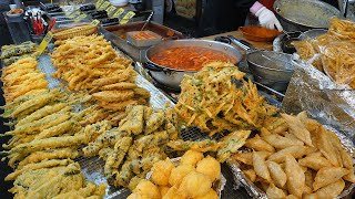 The most popular street foods in Korea - Fried food, Tteokbokki, Fish cake, Kimbap