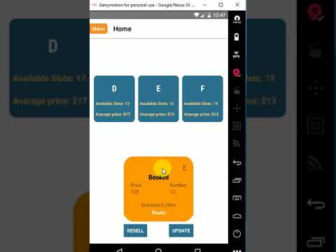 Car parking application using React, Node, express and Mongo based on IOT
