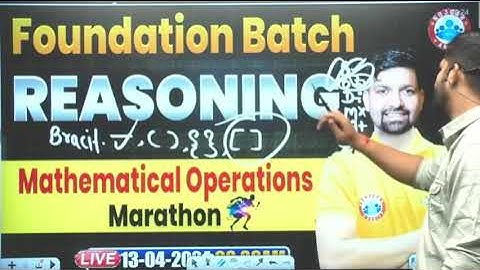 sandeep sir reasoning foundation batch mathmatical oparetion class 1#rojgarwithankit ssc all exams