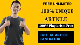 Full Free Unlimited Article Generator 100% Free Plagiarism | 100% Free Unique Article AI Written For You! Update