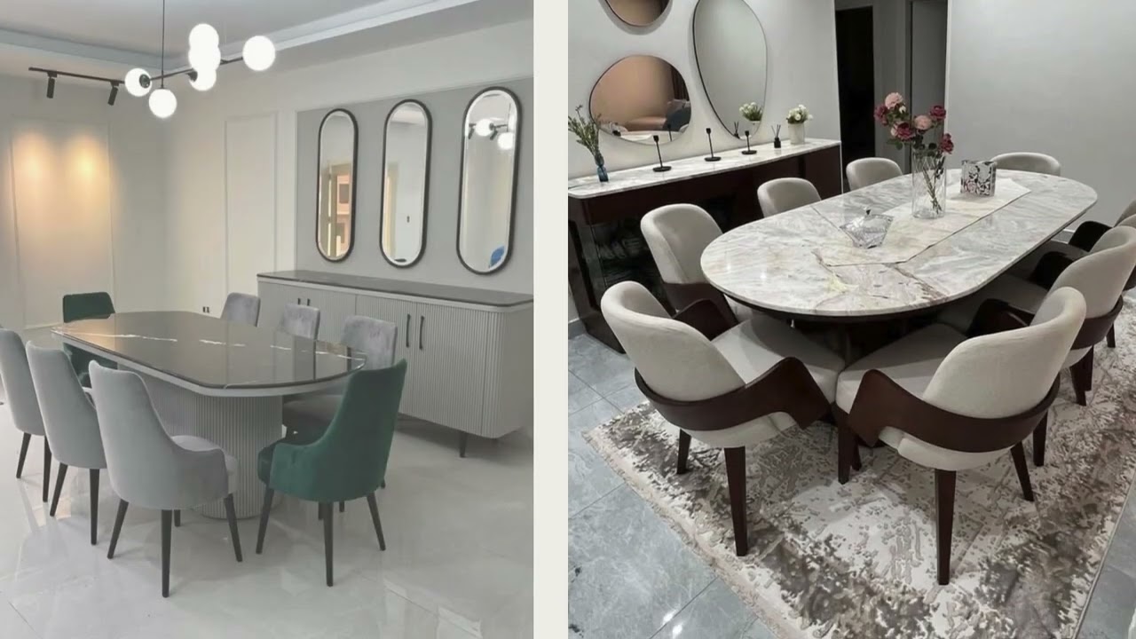 أجمل تصميمات غرف سفرة 2025 | مودرن وكلاسيك