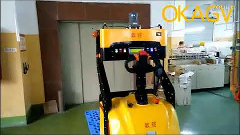008  OKAGV straddle pallet truck load transfer  AGV