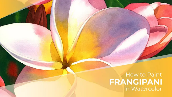 How to Paint Frangipani in Watercolor - Tutorial Preview