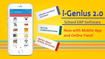 I Genius 2.0 Now with online Panel And Mobile App Personalized On Your School Name With Your Logo