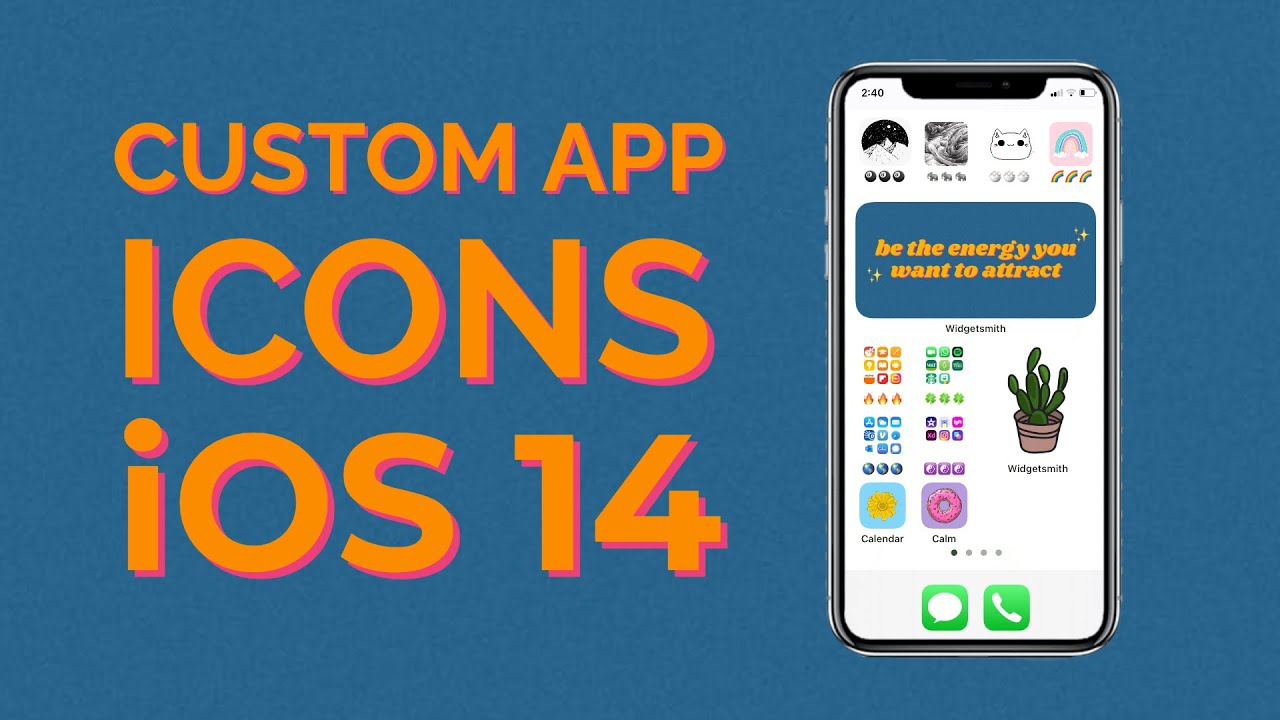 How To Make Custom App Icons And Widgets On Ios 14 Iphones Full Tutorial Icon Image Maker Youtube