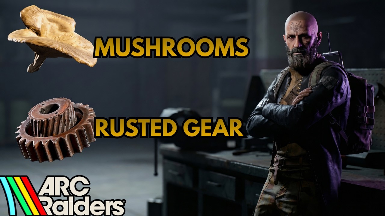Гарантированное местонахождение грибов и ржавого снаряжения в ARC Raiders (а также множество черт...