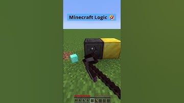 Pickaxe logic Minecraft 😂 #minecraftshorts #shorts #minecraft