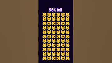 Can You Spot the Odd Cat? 😼💥 | 95% Fail Challenge