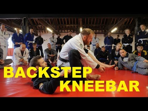Legtrap Backstep Kneebar from Half Guard by Steve Campbell at Stealth Academy 10 Year Anniversary