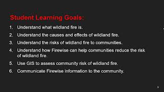 Introduction to Firewise in the Classroom