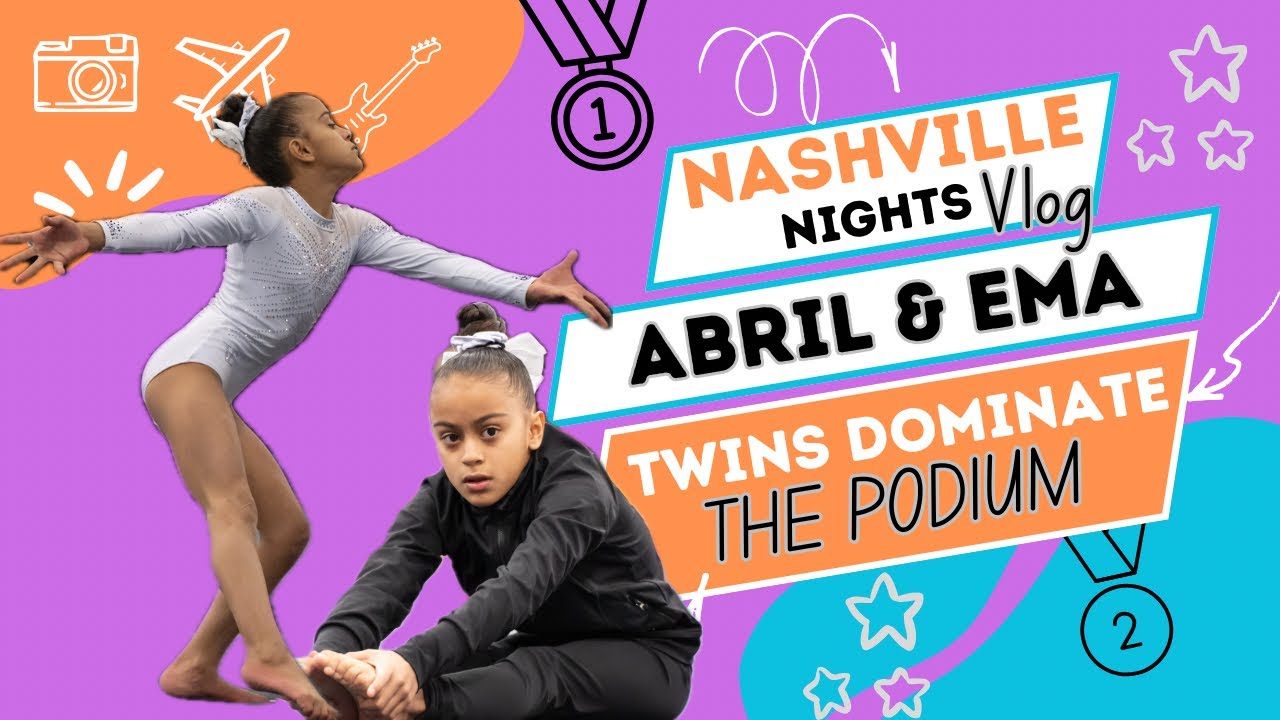 🏆 NASHVILLE NIGHTS Vlog | Abril & Ema: Twins DOMINATE the Podium! 🥇🎉🤍