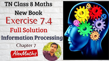 TN Class 8 Maths Information Processing Chapter 7 Exercise 7.4