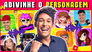 🕵️‍♂️🔊 ADIVINHE O PERSONAGEM PELA VOZ | VOCÊ SABE QUEM SÃO OS YOUTUBERS? #roblox #minecraft