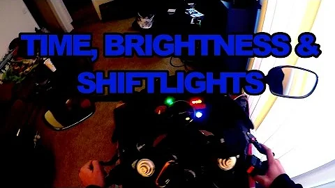 How To Set Time On Yamaha R6. Time, Brightness & Shift Lights