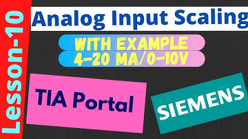 TIA Portal || Analog Input Programming || Scaling