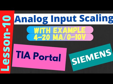 TIA Portal || Analog Input Programming || Scaling