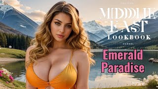 [4K] Middle East Ai Lookbook-Arabian- Emerald Paradise