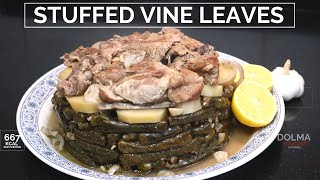 Warak enab mahshi recipe -  dawali recipe - stuffed vine leave with lamb - طريقة عمل محشي ورق عنب