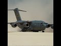 C-17 Globemaster III Engine Blast Creates Instant Dust Storm #military #aircraft #shorts