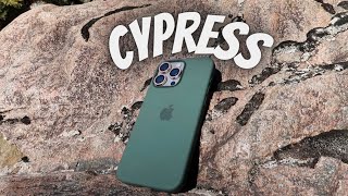 iPhone 15 Pro Silicone Case with MagSafe - Cypress - Apple