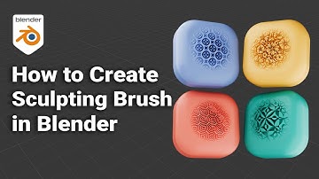 How to Easily Create & Import Custom Sculpting Brushes in Blender 4.3 Tutorial #blender3d