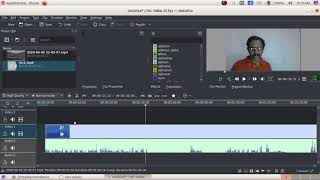 KDENLive (Video Editing)- Adding Video- Removing Unwanted portion- Replacing Audio