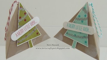 Mini Triangle Gift Box - By Teri Pocock Stampin