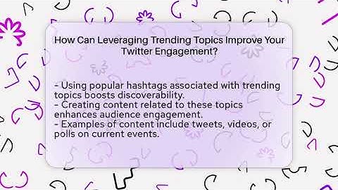 How Can Leveraging Trending Topics Improve Your Twitter Engagement? - Everyday-Networking
