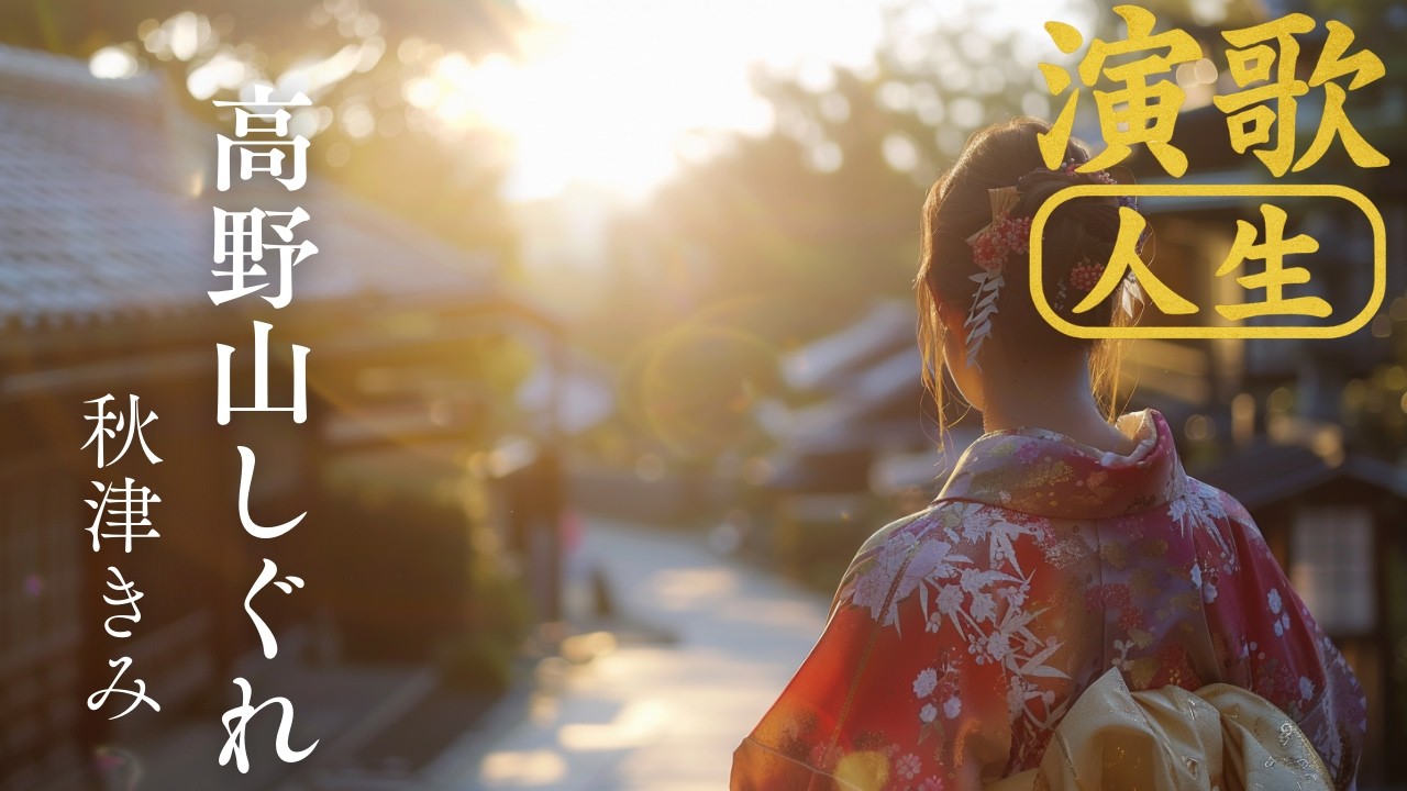 心に染みる演歌「高野山しぐれ」秋津きみ　演歌を愛するすべての方に聴いていただきたい