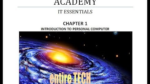 #CISCO NETWORKING ACADEMY course #IT ESSENTIAL pc hardware and software(chapter 1)Entire topic video