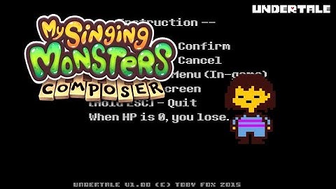 MSM Composer | Undertale - Start Menu