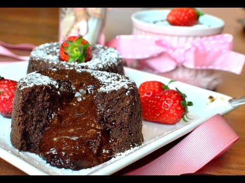 Easy Molten Dark Chocolate Lava Cake and Brownie Restaurant Recipe in Microwave