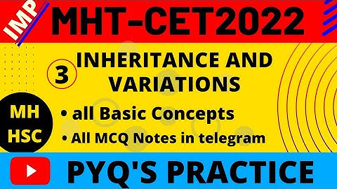 INHERITANCE & VARIATIONS || IMP CHAP 3  PYQ