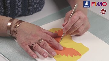 How to use FIMO leather-effect for hair accessories | AD